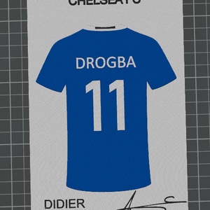 Didier Drogba egyedi dekor - Meska.hu