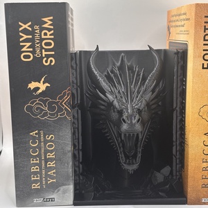 Sárkányfejes fantasy könyvtámasz - otthon & életmód - dekoráció - asztal és polc dekoráció - könyvtámasz - Meska.hu
