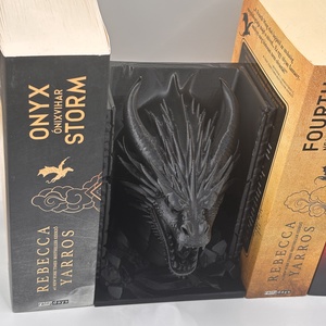 Sárkányfejes fantasy könyvtámasz - otthon & életmód - dekoráció - asztal és polc dekoráció - könyvtámasz - Meska.hu