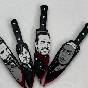 The Walking Dead 3D nyomtatott dekorációs kések - otthon & életmód - dekoráció - halloween - halloweeni dekoráció - Meska.hu