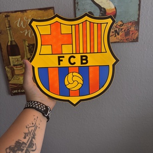 FC Barcelona LED lámpa - otthon & életmód - lámpa - falilámpa - Meska.hu