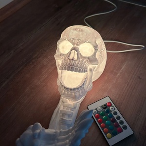 Halálfejes italtartó lámpa - otthon & életmód - dekoráció - halloween - halloweeni lámpás - Meska.hu