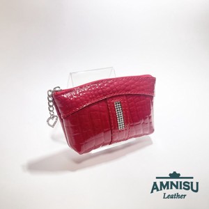 Piros lakk krokkómintás egy cipzáras egyenes swarovski köves kulcstartó E5008, Táska & Tok, Kulcstartó & Táskadísz, Kulcstartó, , MESKA