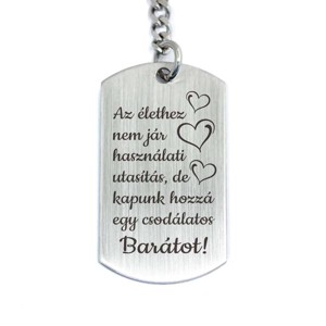 Csodálatos Barátot acél medálos kulcstartó, Táska & Tok, Kulcstartó & Táskadísz, Kulcstartó, , MESKA
