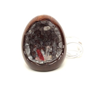 Hegyikristály tojás hangulatlámpa 10 cm, Kellékek & szerszámok, Ásvány alapanyag, , MESKA