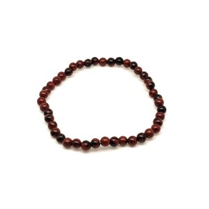 Obszidián mahagóni ásvány karkötő golyós 4mm, Ékszer, Karkötő, Ásványkarkötő, , MESKA