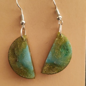 Epoxi fülbevalók , Ékszer, Fülbevaló, Lógó fülbevaló, Ékszerkészítés, MESKA