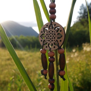 Love Nature decor, Otthon & Életmód, Dekoráció, Fali és függő dekoráció, Függődísz, Gravírozás, pirográfia, Gyöngyfűzés, gyöngyhímzés, MESKA