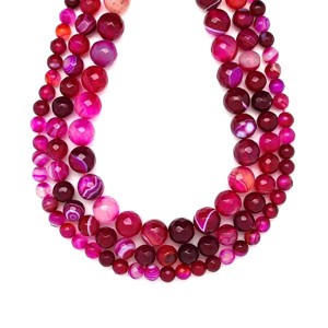 Achát fazettált sávos szin mályva golyó 10-11mm  ékszerkészítő alapanyag (füzér), Kellékek & szerszámok, Ásvány alapanyag, Ásványfüzér, , MESKA