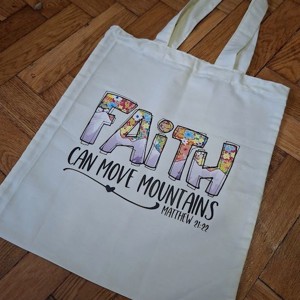 Bibliai igés szatyor- FAITH CAN MOVE MOUNTAINS-Máté 21:22-005, , , MESKA