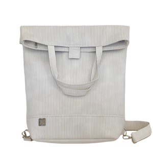 SuziartBag Fehér bordás 2in1 hátizsák, Táska & Tok, Kézitáska & válltáska, Válltáska, , MESKA
