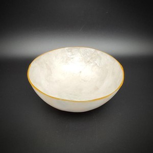 Tál kagyló arany szélű 15cm, Otthon & Életmód, Dekoráció, Asztal és polc dekoráció, Dekorációs tál, tartó, , MESKA