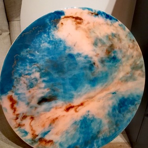 Epoxy gyantás tároló asztal - otthon & életmód - bútor - asztal - Meska.hu