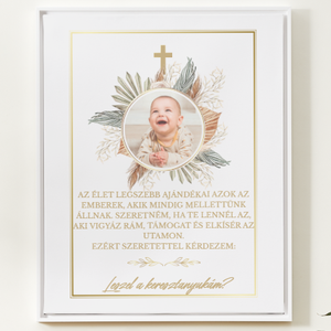 Egy különleges felkérés  Leszel a keresztanyukám?, Otthon & Életmód, Dekoráció, Kép & Falikép, Képkeret, Fotó, grafika, rajz, illusztráció, MESKA