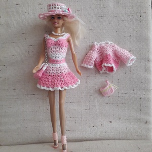 Barbie babaruha garnitúra - játék & sport - baba & babaház - barbie ruhák - Meska.hu