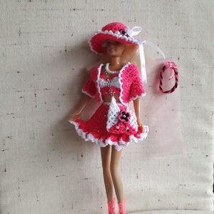 Horgolt Barbie ruha - Meska.hu