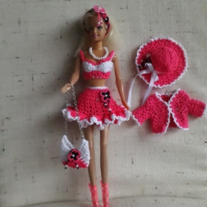 Horgolt Barbie ruha - játék & sport - baba & babaház - barbie ruhák - Meska.hu