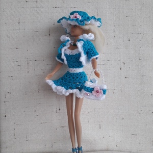 Horgolt Barbie ruha szett - Meska.hu