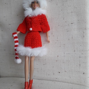 Műszőrmés Barbie ruha - játék & sport - baba & babaház - barbie ruhák - Meska.hu