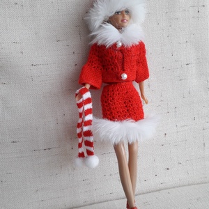 Műszőrmés Barbie ruha - játék & sport - baba & babaház - barbie ruhák - Meska.hu