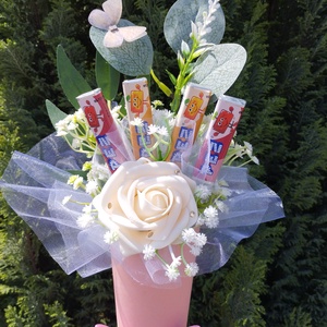 Ballagó csokor rózsával - otthon & életmód - dekoráció - virágdísz és tartó - csokor & virágdísz - Meska.hu