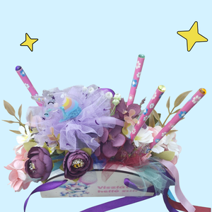 Unikornisos virágvarázs- Mesés ajándéktáska óvodai ballagásra - otthon & életmód - dekoráció - virágdísz és tartó - csokor & virágdísz - Meska.hu