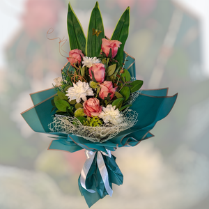 Virágcsokor ballagásra - otthon & életmód - virágdekoráció - virágok - virágcsokor - Meska.hu