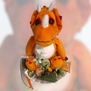 Dínós óvodai ballagási csokor, Otthon & Életmód, Virágdekoráció, Virágok, Virágcsokor, Mindenmás, MESKA