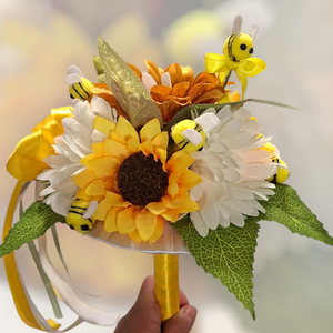 Méhecskés óvodai ballagási csokor - otthon & életmód - virágdekoráció - virágok - virágcsokor - Meska.hu