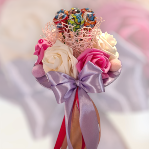 Óvodai ballagási csokor nyalókával - otthon & életmód - virágdekoráció - virágok - virágcsokor - Meska.hu