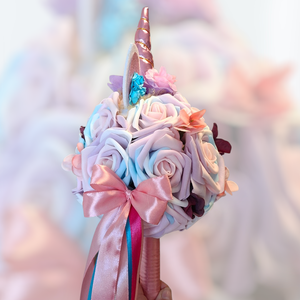 Unicornisos óvodai ballagási csokor - otthon & életmód - virágdekoráció - virágok - virágcsokor - Meska.hu