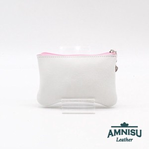 Fehér - metál rózsaszín ívelt egy cipzáras kulcstartó C3002 - táska & tok - kulcstartó & táskadísz - kulcstartó - Meska.hu