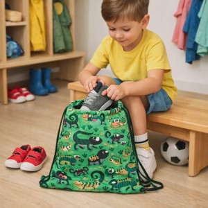 Tornazsák béléssel gekko - játék & sport - ovis felszerelés - ovis tornazsák - Meska.hu