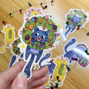 Csillogós Matrica - Karácsonyi Mr. Chamberlin - otthon & életmód - papír, írószer - matrica, matrica csomag - Meska.hu