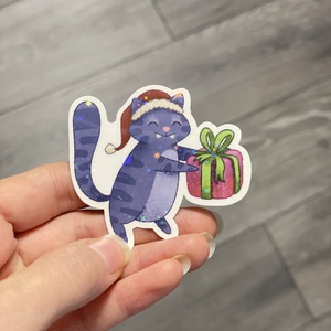 Csillogós Matrica - Mikulás Mr. Chamberlin, Otthon & Életmód, Papír, írószer, Matrica, matrica csomag, Fotó, grafika, rajz, illusztráció, Festészet, MESKA