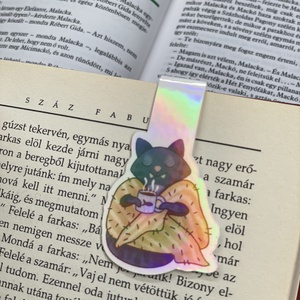 Mágneses könyvjelző hologramos - Mr. Chamberlin kényelem - könyv & zene - könyvjelző - Meska.hu