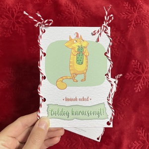 Karácsonyi boríték - Mrs. Hildred - otthon & életmód - papír, írószer - ajándékozás kellékei - pénzátadó boríték - Meska.hu