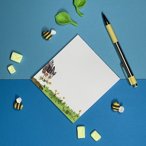 Legelő kecske illusztrált jegyzettömb - otthon & életmód - papír, írószer - jegyzetfüzet & napló - Meska.hu