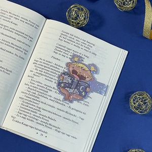 Babás lány csillogós mágneses könyvjelző - Meska.hu