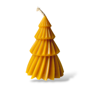 Méhviasz gyertya fenyőfa - Meska.hu