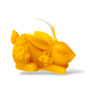 Méhviasz gyertya húsvéti nyuszi, Esküvő, Dekoráció, Gyertya & Gyertyatartó, Gyertya-, mécseskészítés, MESKA