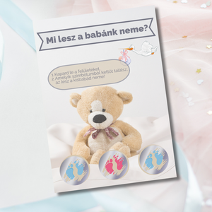Kaparós sorsjegy: kisfiú vagy kislány?, Otthon & Életmód, Papír, írószer, Ajándékozás kellékei, Ajándék sorsjegy, Fotó, grafika, rajz, illusztráció, MESKA