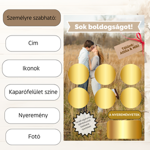 Kaparós pénzátadó esküvőre - esküvő - emlék & ajándék - nászajándék - esküvői pénzátadó boríték, kártya - Meska.hu