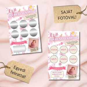 Keresztszülő felkérő - keresztanya, Otthon & Életmód, Papír, írószer, Ajándékozás kellékei, Képeslap, üdvözlőlap, Fotó, grafika, rajz, illusztráció, MESKA
