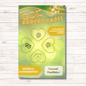 Kaparós sorsjegy egyedi szöveggel - otthon & életmód - papír, írószer - ajándékozás kellékei - ajándék sorsjegy - Meska.hu