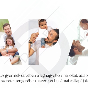 Apa képkollázs - otthon & életmód - babaszoba, gyerekszoba - babaszoba dekoráció - Meska.hu
