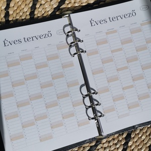 Éves tervező, határidőnapló - otthon & életmód - papír, írószer - naptár & tervező - Meska.hu