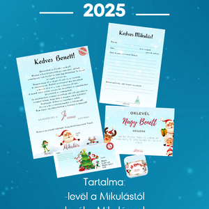 Névre szóló Mikulás csomag, Karácsony, Mikulás, Mikulás ajándékok, Fotó, grafika, rajz, illusztráció, MESKA
