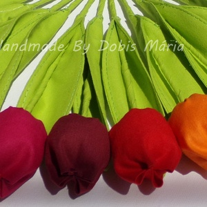 Textil tulipán (kicsi) 12 db -  - Meska.hu