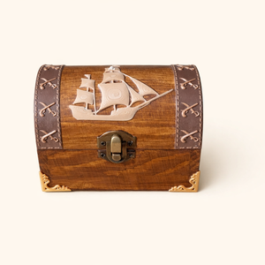 Feliratozható fa kalóz kincsesláda � egyedi ajándék gyerekeknek és felnőtteknek, Otthon & Életmód, Dekoráció, Asztal és polc dekoráció, Díszdoboz, Festett tárgyak, Famegmunkálás, MESKA